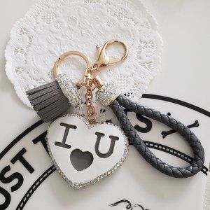 I LOVE YOU Engraved Bag Charm  *Price is firm*